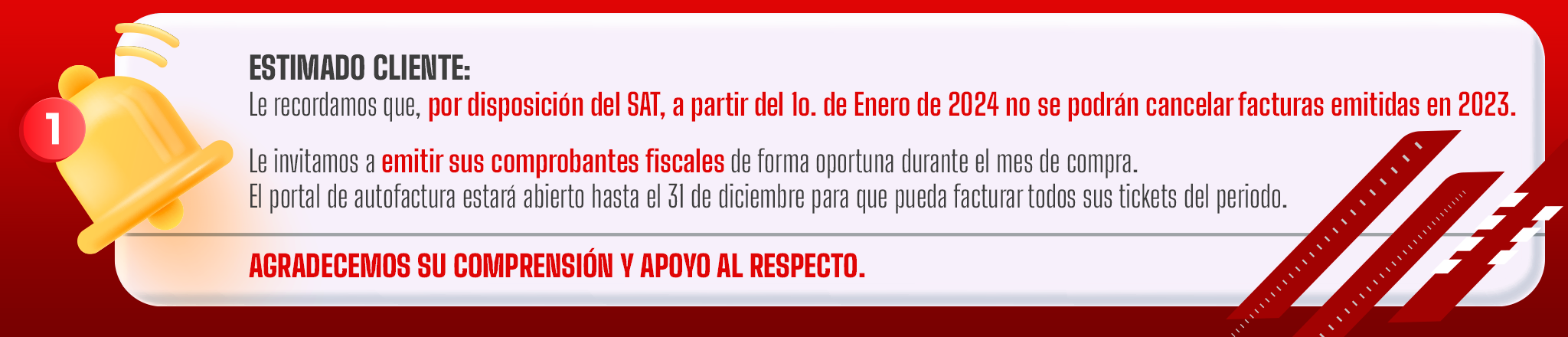 Cancelación de facturas