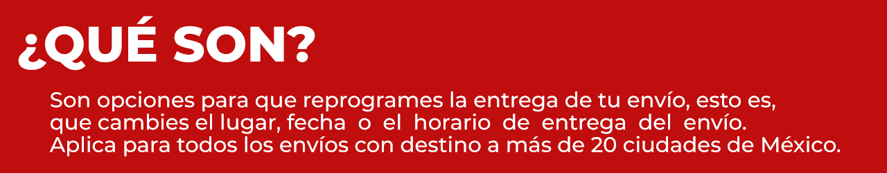 Qué son los servicios opcionales estafeta