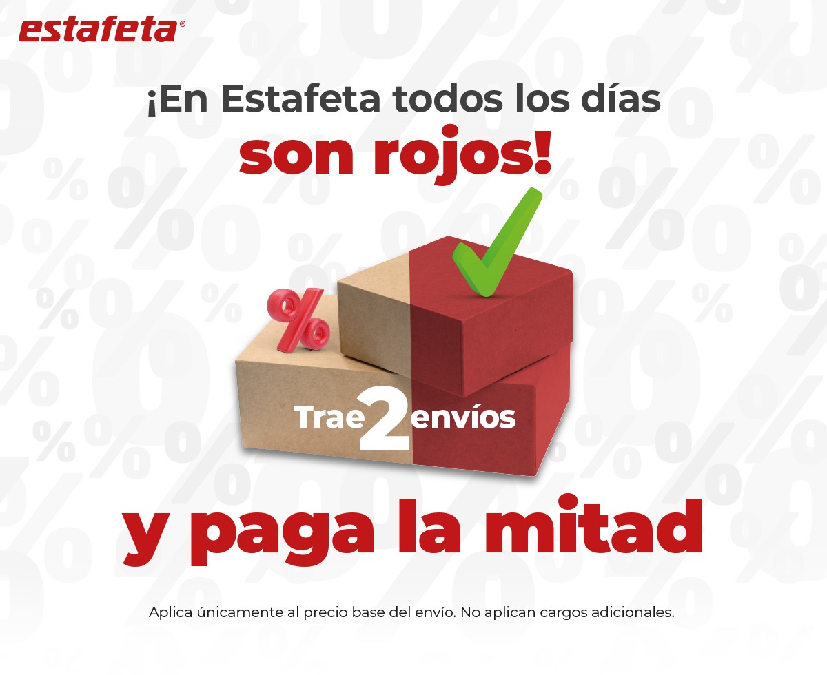 ¡Los días más rojos! Trae dos envíos y paga la mitad